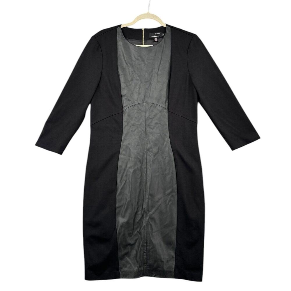 Ted Baker Black and Gray knee length Dress